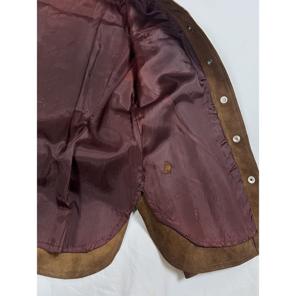 Vintage‎ Suede Jacket Woodstock California 70s Leather | Brown | Women's Small - Picture 9 of 16